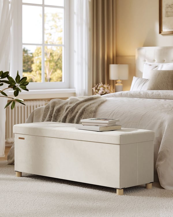 Säilytyspenkki, 38x110x40 cm, Beige