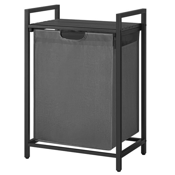 Skittentøyskurv, 2 rom, 2x46 L, grå Skittentøyskurv, 2 rom, 2x46 L, grå