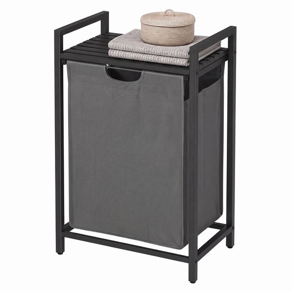 Skittentøyskurv, 2 rom, 2x46 L, grå