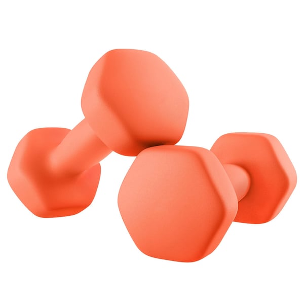 Håndvægtsæt, 7x15 cm, Orange