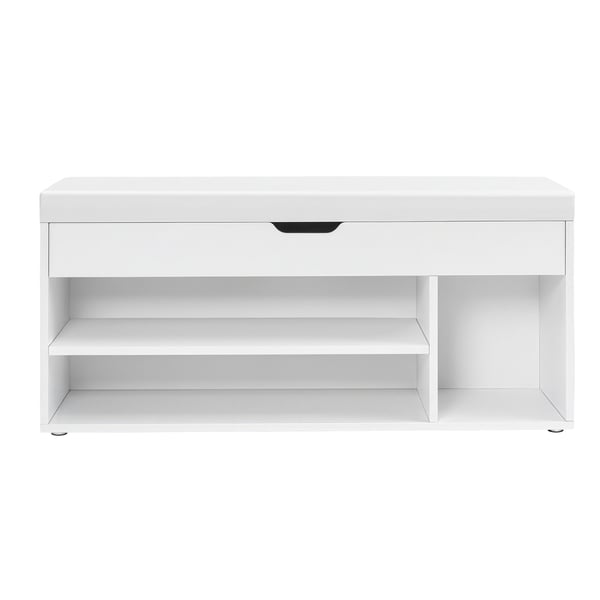 Skobænk, 30x100x44 cm, Hvid Skobænk, 30x100x44 cm, Hvid