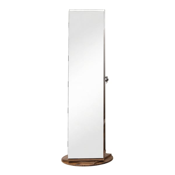 Smykkeskab, 54,5x54,5x162 cm, Brun