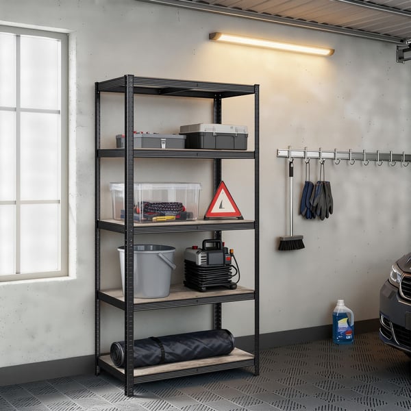 Tungt Belastad Hylla, 40x90x180 cm, Silver