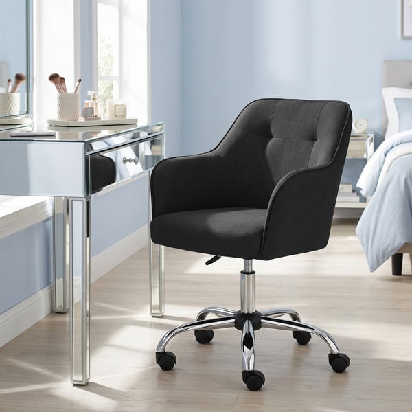 Kontorstol, 64x64x83-93 cm, Sort