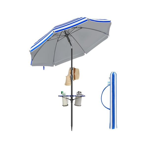 Strandparaply, 160 cm, blå