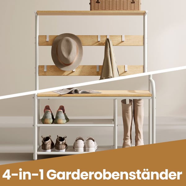 Frakkeholder, 30x85x180,5 cm, Brun