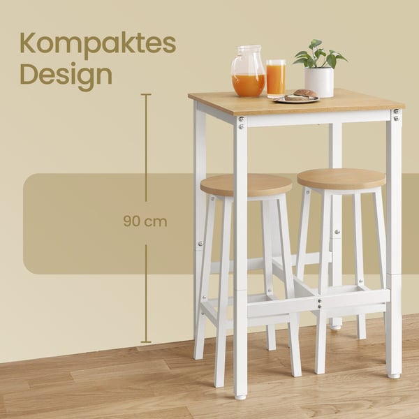 Barbord, 60x60x92 cm, Beige