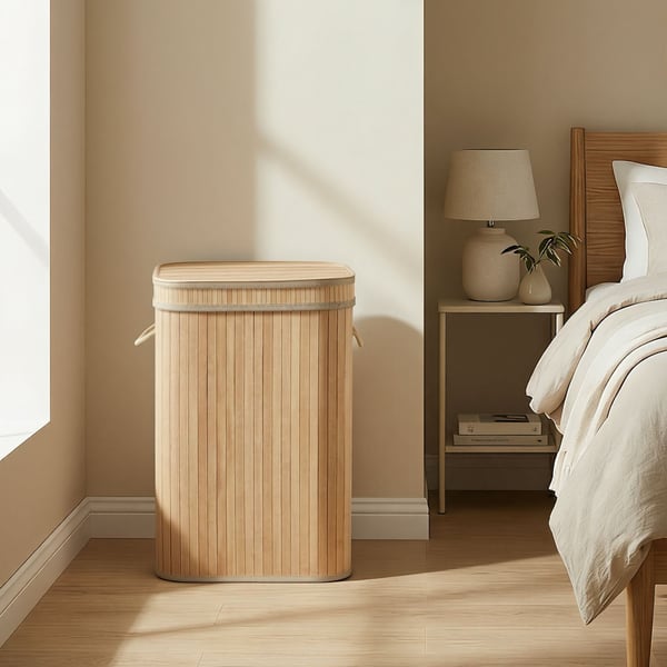 Tvättkorg, 31,5x42,5x61 cm, Beige