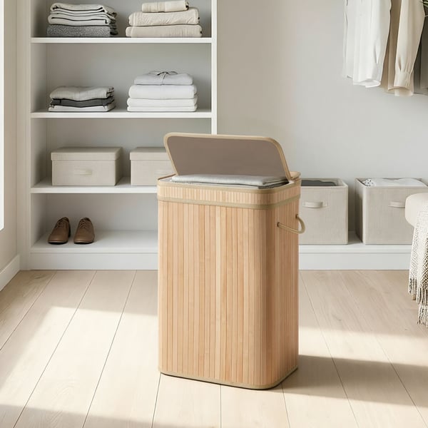 Tvättkorg, 31,5x42,5x61 cm, Beige