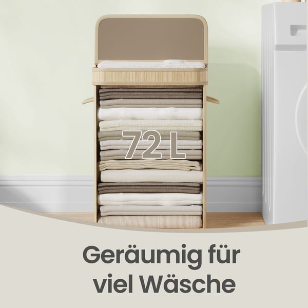 Tvättkorg, 31,5x42,5x61 cm, Beige