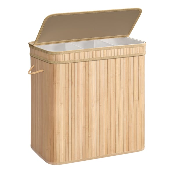 Vasketøjskurv, 41,5x62,5x61 cm, Beige