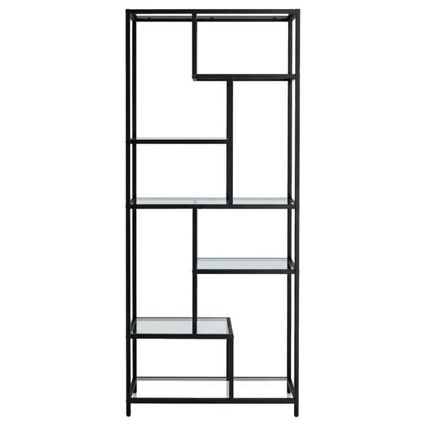 Bogreol, 30x80x180 cm, Sort