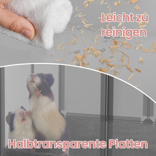 Lekegrind, 125x63x42 cm, Grå