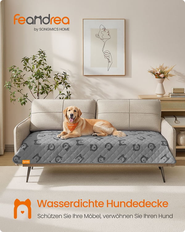 Hundeteppe, 178x76 cm, Grå