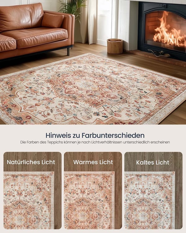 Tæppe, 160 x 230 cm, Brun