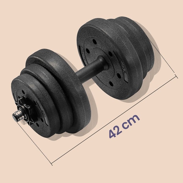Håndvægt sæt, 2x10 kg, Sort