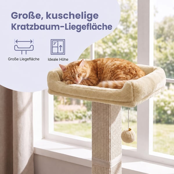 Kattetræ, 45x40x71 cm, Beige