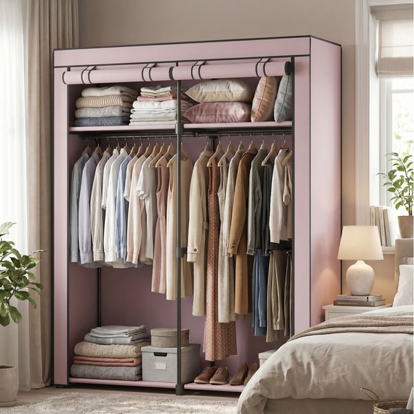 Garderobe, 140x43x174 cm, Lavendel