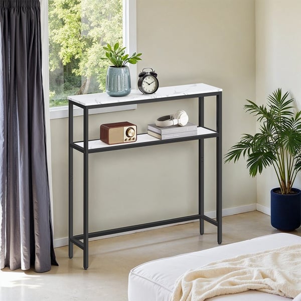 Konsolbord, 20x80x80 cm, Vit Konsolbord, 20x80x80 cm, Vit