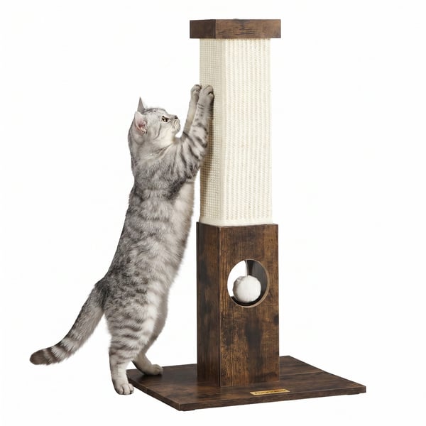 Kattklös, 38x38x73 cm, Brun