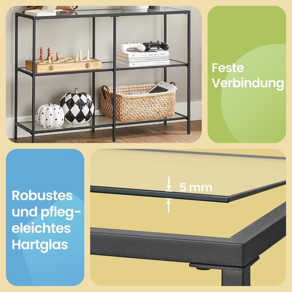 Konsollbord, 100x30x73 cm, Svart