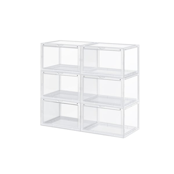 Skoboks, Stablebar skoopphenger, 28x36x22 cm, Transparent