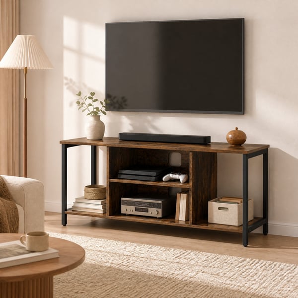 TV-skab, 120x40x50 cm, Brun Sort