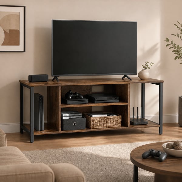 TV-skab, 120x40x50 cm, Brun Sort