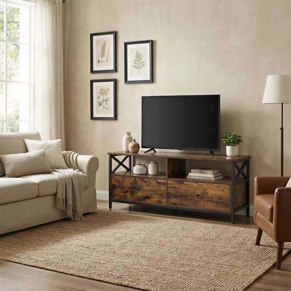 TV-skab, 120x40x50 cm, brun sort
