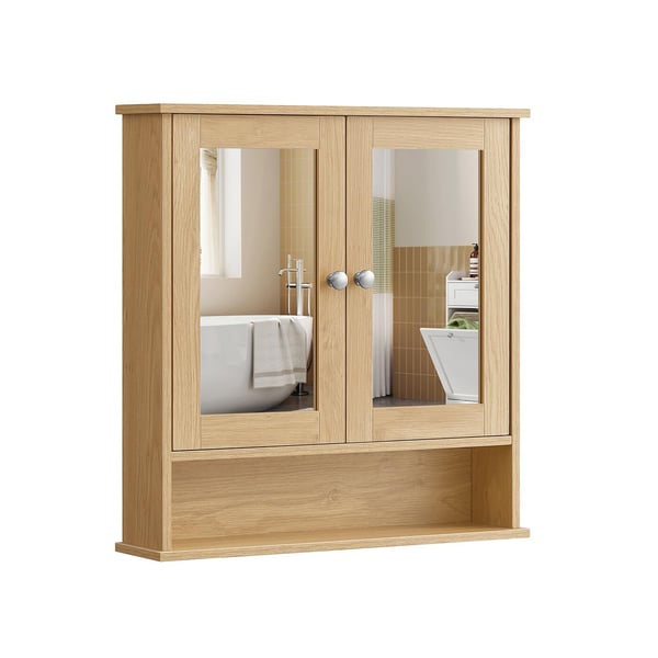 Kylpyhuonekaappi, 56x58x13 cm, Beige