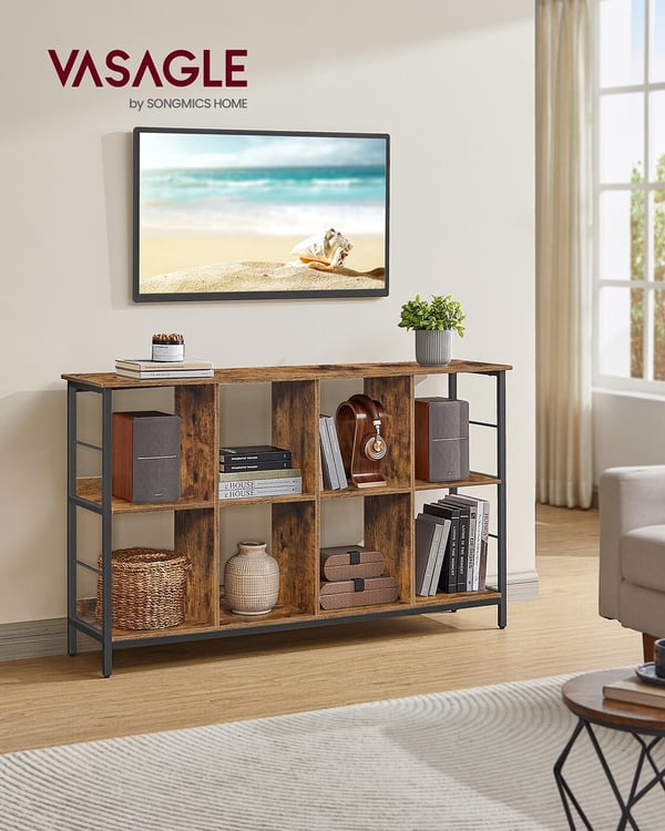 Hylle, 80x33x149 cm, Brun