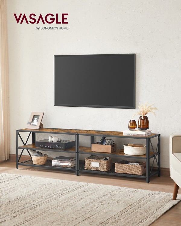 TV-skab, 178x39x52 cm, brun sort