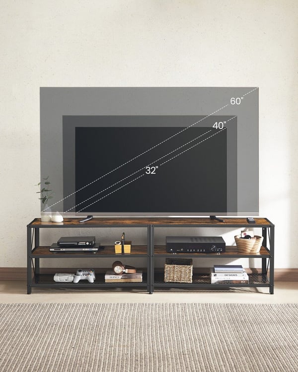 TV-skab, 178x39x52 cm, brun sort