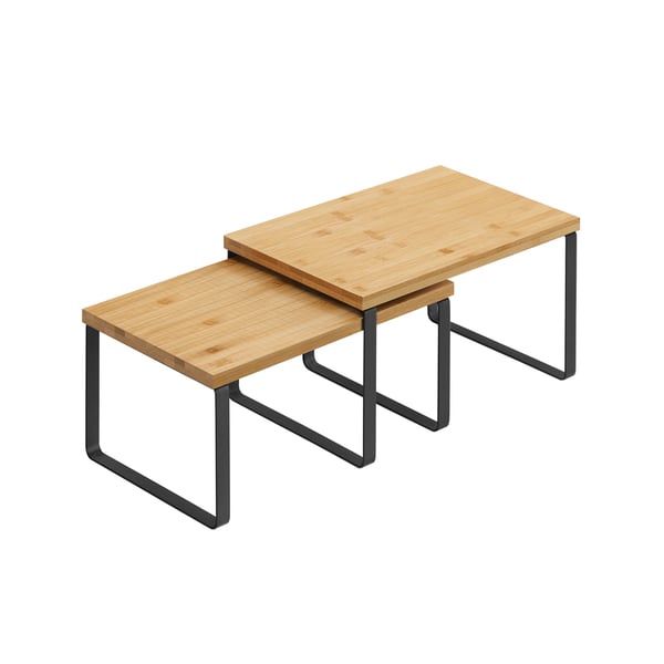 Krydderhylle sett, 29,7x19,5x15,5 cm og 29,7x18,5x13,6 cm, Svart
