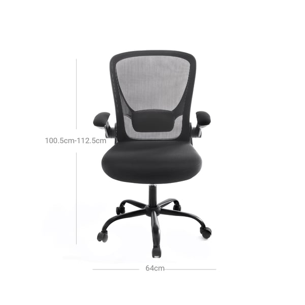 Kontorstol, 66x60x99-107 cm, Sort Kontorstol, 66x60x99-107 cm, Sort