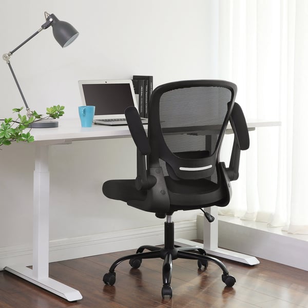 Kontorstol, 66x60x99-107 cm, Sort