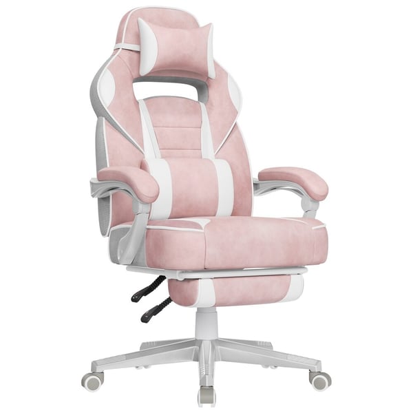 Spelstol, justerbar, ergonomisk, 90-135° lutning, svart röd