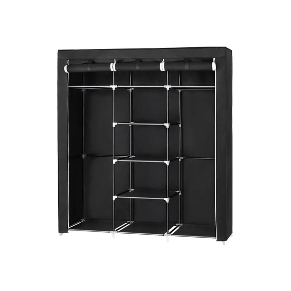 Garderobe, 150x175x45 cm, Sort