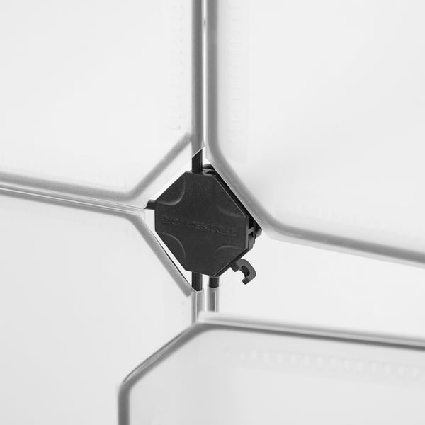 Opbevaringshyldesystem, 93x31x123 cm, Hvid