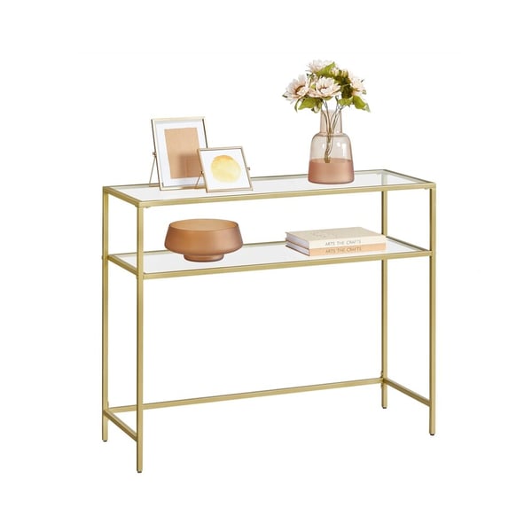 Konsolbord, 100x35x80 cm, Guld Konsolbord, 100x35x80 cm, Guld