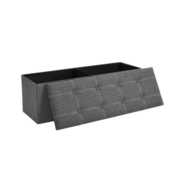 Opbevaringsbænk, 110x38x38 cm, Mørkegrå Opbevaringsbænk, 110x38x38 cm, Mørkegrå