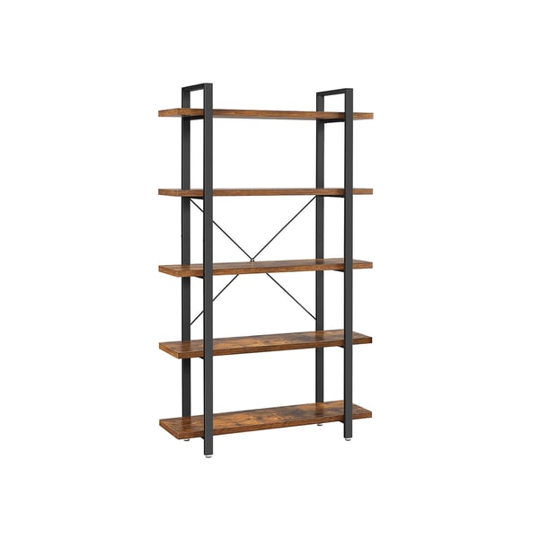 Bokhylle, 33.5x105x177.5 cm, Brun