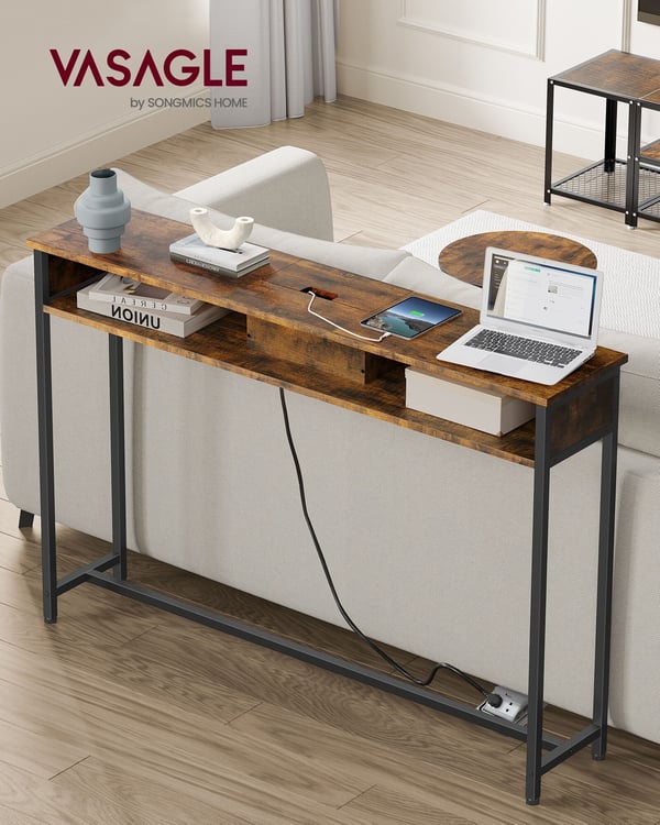 Konsolbord, 25x120x81,1 cm, Brun