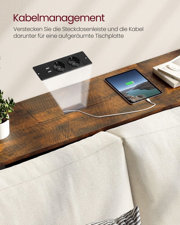 Konsolbord, 25x120x81,1 cm, Brun