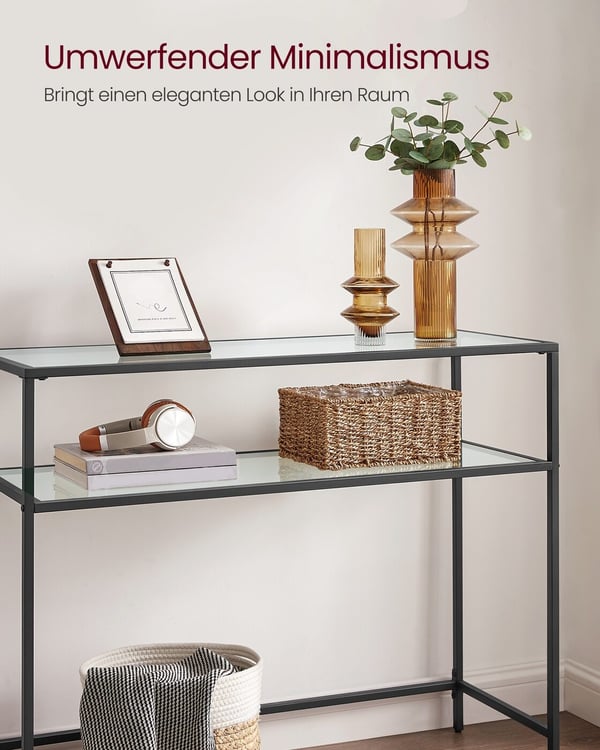 Konsollbord, 100x35x80 cm, Svart