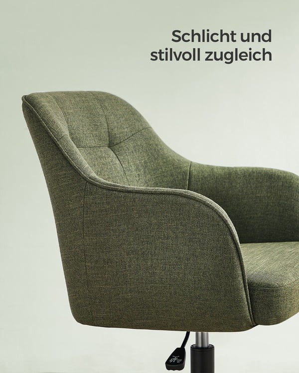 Kontorstol, 69x65x83-93 cm, Grøn