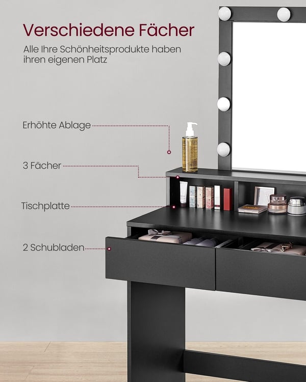 Sminkbord, Modern, Vit, Star