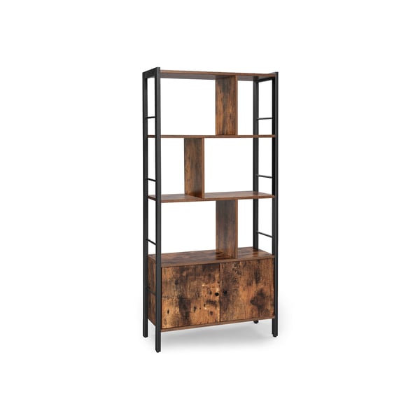 Kirjahylly, 30x74x154.5 cm, Ruskea