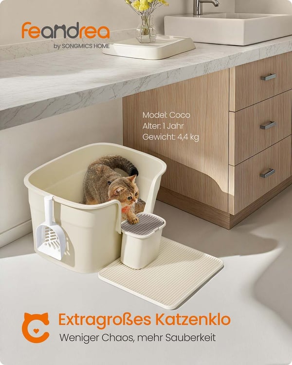 Kattträd, 64x76x33 cm, Beige