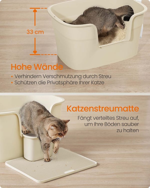 Kattträd, 64x76x33 cm, Beige
